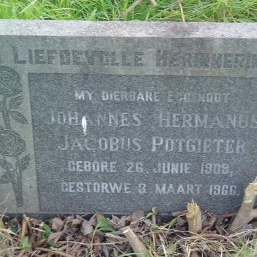 POTGIETER Johannes Hermanus Jacobus 1909-1966