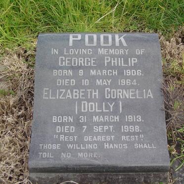 POOK George Philip 1906-1964 &amp; Elizabeth Cornelia 1913-1998