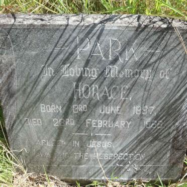 PARK Horace 1897-1966