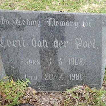 POEL Cecil, van der 1906-1981