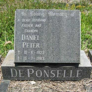 PONSELLE Daniel Peter, de 1922-1983