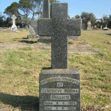 PAILLOTTE Genevieve Rosina 1866-1953