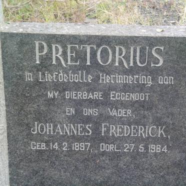 PRETORIUS Johannes Frederick 1897-1964