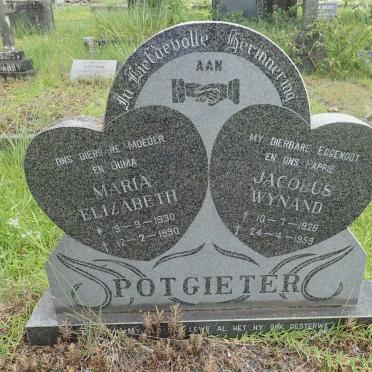 POTGIETER Jacobus Wynand 1928-1958 &amp; Maria Elizabeth 1930-1990