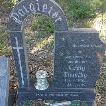 POTGIETER Craig Timothy 1970-1985