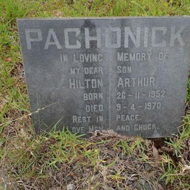 PACHONICK Hilton Arthur 1952-1970