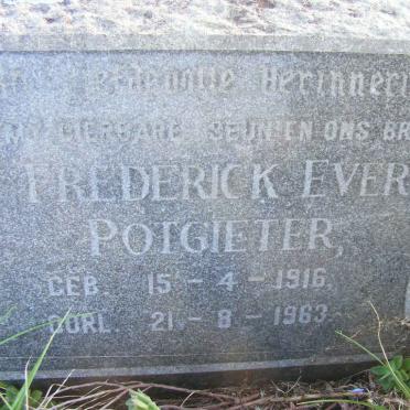 POTGIETER Frederick Evert 1916-1963