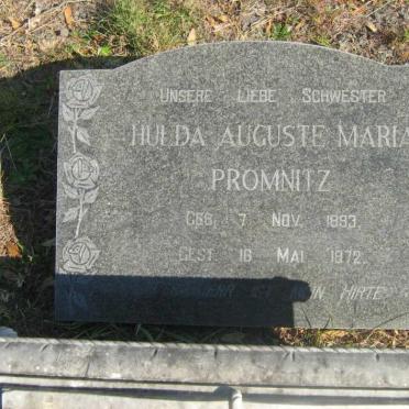 PROMNITZ Hulda Auguste Maria 1893-1972