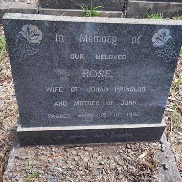 PRINSLOO Rose -1960