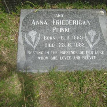 PEINKE Anna Friedericka 1893-1982
