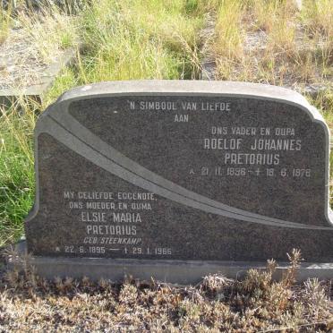 PRETORIUS Roelof Johannes 1896-1976 &amp; Elsie Maria STEENKAMP 1895-1966