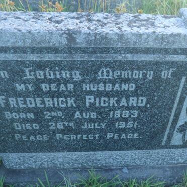 PICKARD Frederick 1883-1951