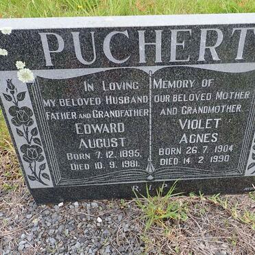 PUCHERT Edward August 1895-1981 &amp; Violet Agnes 1904-1990