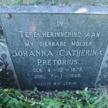 PRETORIUS Johanna Catherina 1879-1966
