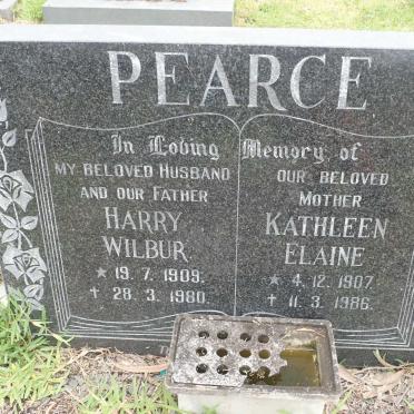 PEARCE Harry Wilbur 1909-1980 &amp; Kathleen Elaine 1907-1986