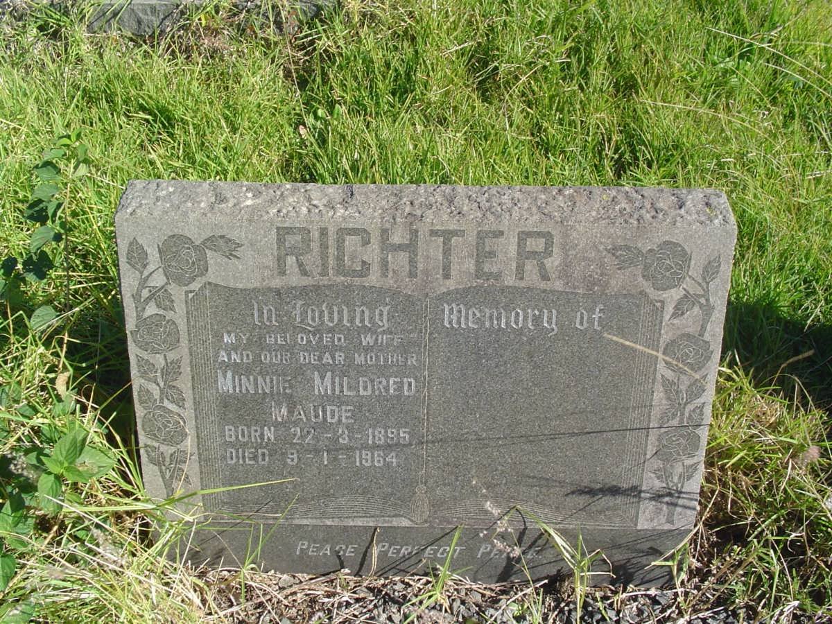 RICHTER Minnie Mildred Maude 1895-1964