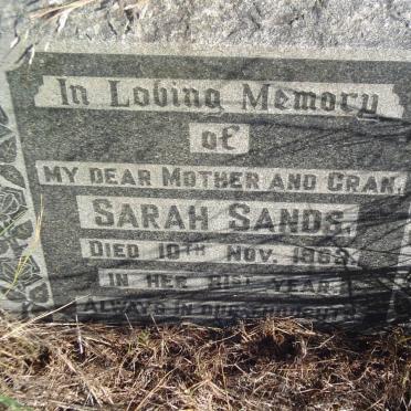 SANDS Sarah -1963