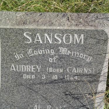 SANSOM Audrey nee CAIRNS -1964