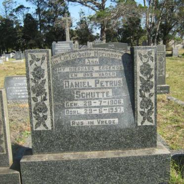 SCHUTTE Daniel Petrus 1906-1957