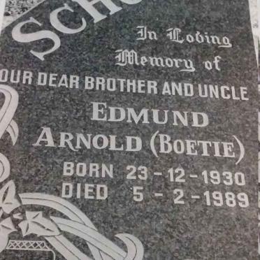 SCHOOF Edmund Arnold 1930-1989