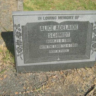 SCHMIDT Alice Adelaide 1909-1998
