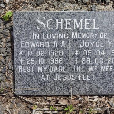 SCHEMEL Edward A.A. 1928-1996 & Joyce Y. 1937-2011