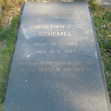 SCHEMEL Christian F.G. 1923-1987