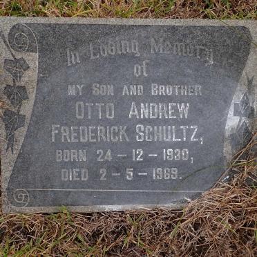 SCHULTZ Otto Andrew Frederick 1930-1969
