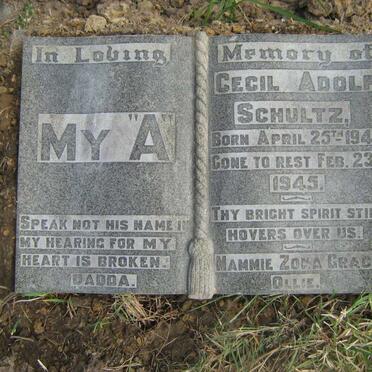 SCHULTZ Cecil Adolf 1942-1945