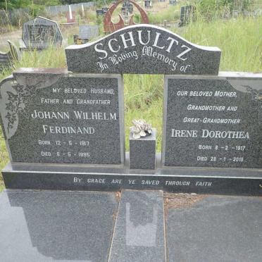 SCHULTZ Johann Wilhelm Ferdinand 1917-1995 &amp; Irene Dorothea 1917-2015