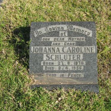 SCHLUTER Johanna Caroline 1876-1956