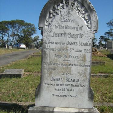 SEARLE James -1927 &amp; Janet -1925 :: SEARLE Grace Winifred -1968