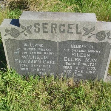 SERGEL Wilhelm Friedrich Carl 1898-1963 &amp; Eileen Ellen May SCHULTZ 1905-1968