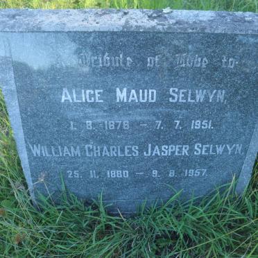SELWYN William Charles Jasper 1880-1957 &amp; Alice Maud 1876-1951