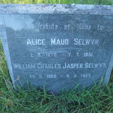 SELWYN William Charles Jasper 1880-1957 &amp; Alice Maud 1876-1951