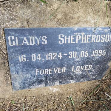 SHEPHERDSON Gladys 1924-1995