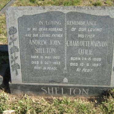 SHELTON Andrew John 1902-1953 &amp; Charlotte Maryann Otilie 1909-1957
