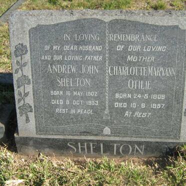 SHELTON Andrew John 1902-1953 &amp; Charlotte Maryann Otilie 1909-1957