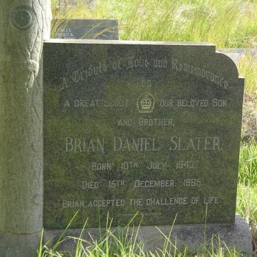 SLATER Brian Daniel 1943-1965