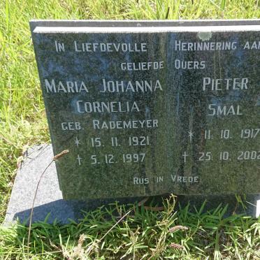 SMAL Pieter 1917-2002 &amp; Maria Johanna Cornelia RADEMEYER 1921-1997