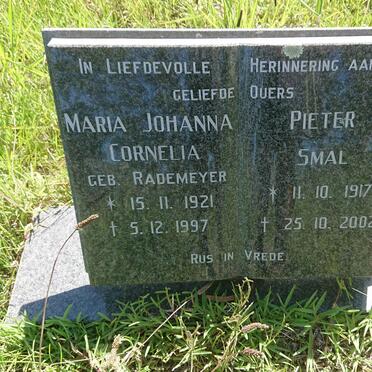SMAL Pieter 1917-2002 &amp; Maria Johanna Cornelia RADEMEYER 1921-1997