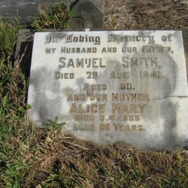 SMITH Samuel -1946 &amp; Alice Mary -1955
