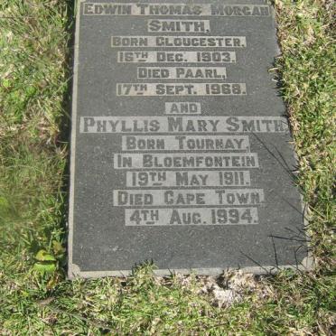SMITH Edwin Thomas Morgan 1903-1968 &amp; Phyllis Mary born TOURNAY 1911-1994