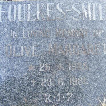 SMITH Olive Margaret, FOULKES 1925-1981