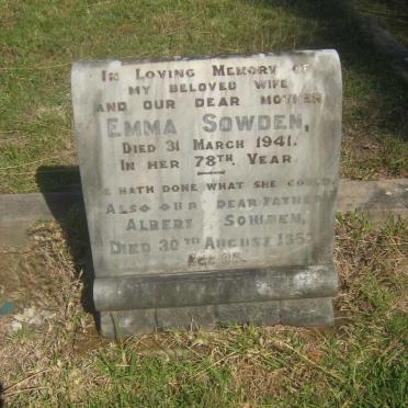 SOWDEN Albert -1957 &amp; Emma -1941