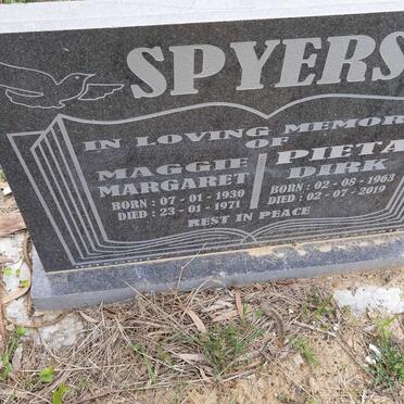 SPYERS Maggie Margaret 1930-1971 :: SPYERS Pieta Dirk 1963-2019