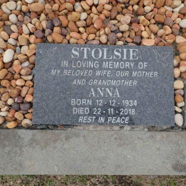 STOLSIE Anna 1934-2018