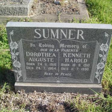 SUMNER Kenneth Harold 1910-1990 &amp; Dorothea Auguste 1916-1964