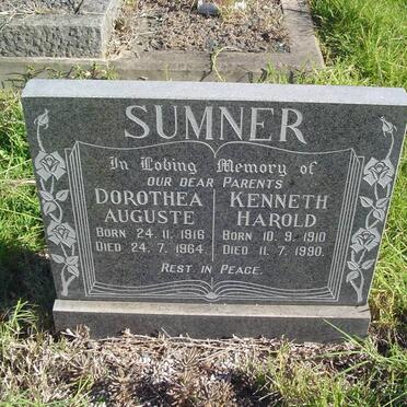 SUMNER Kenneth Harold 1910-1990 &amp; Dorothea Auguste 1916-1964