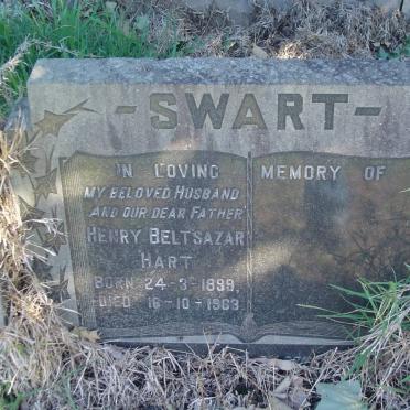 SWART Henry Beltsazar Hart 1899-1963